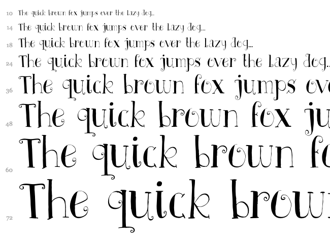DK Father Frost font waterfall